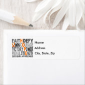 Étiquette Hope Word Collector Leukemia (En situation)