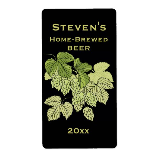 Étiquette Hops Home-Brew (Devant)