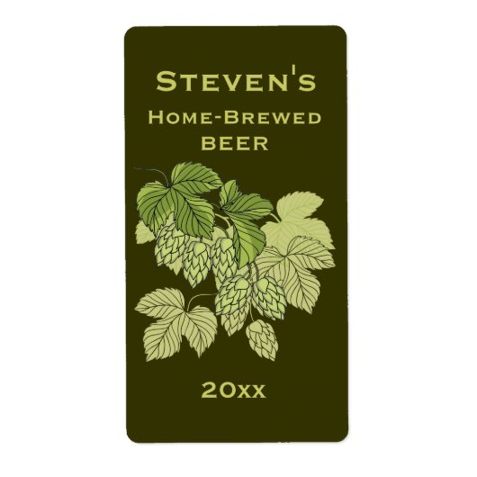 Étiquette Hops Home-Brew (Devant)