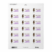 Étiquette Horaire de la fête Appaloosa Horse (Feuille entière)