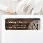 Étiquette Horloge Rustique Candelabra Fairytale Adresse du M (En situation)