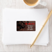 Étiquette Horreur Halloween Costume Party Dark Wood Adresse (En situation)