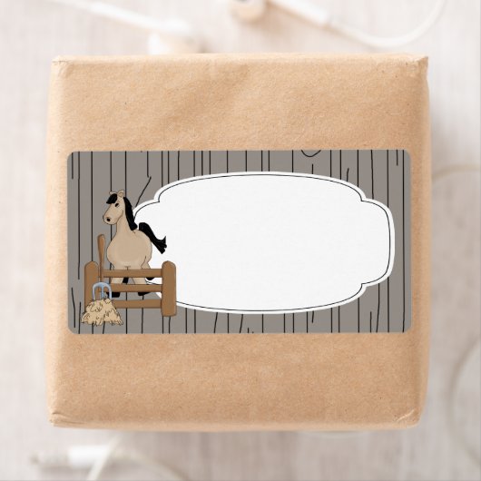 Étiquette Horse Farm (En situation)