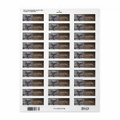 Étiquette Horse Saddle Corral clôture Western Wagon Wheels (Feuille entière)