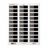 Étiquette Horse Saddle Horseshoe (Feuille entière)