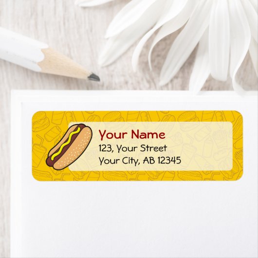 Étiquette Hotdog (En situation)