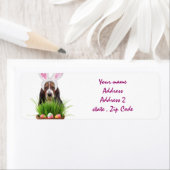 Étiquette Hound Basset de Pâques (En situation)