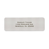 Étiquette Houndstooth de Brown Combination par Shirley Taylo (Devant)