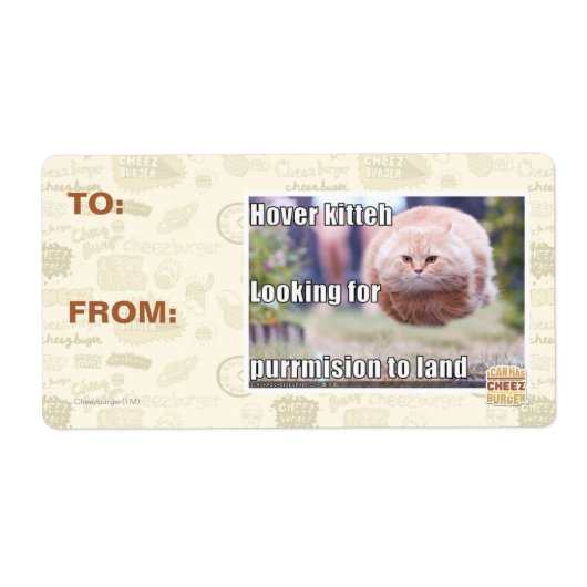 Étiquette Hover kitteh (Devant)