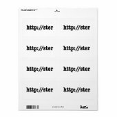 Étiquette http://ster / code html (Feuille entière)