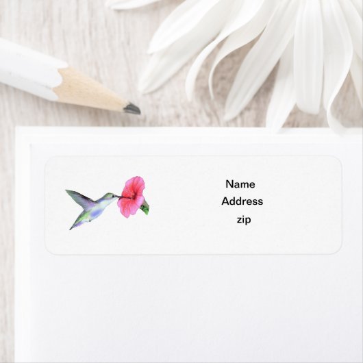 Étiquette Humming Bird (En situation)