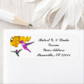 ÉTIQUETTE HUMMINGBIRDS (En situation)