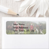 Étiquette Hunter - The fox hunt - Tally-ho 1924 (En situation)