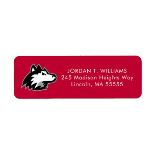 Étiquette Huskies du nord de l'Illinois Graduation