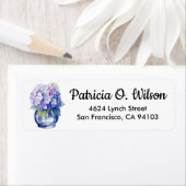 Étiquette Hydrangea dans le Vase (En situation)