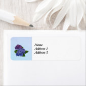 Étiquette Hydrangea dans les nuances de violet Enregistrer l (En situation)