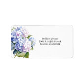 Étiquette Hydrangea Mailing Address Label (Devant)