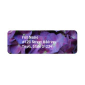 Étiquette Hydrangée violette (Devant)