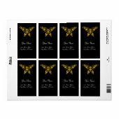 Étiquette HYPER BUTTERFER Noir (Feuille entière)
