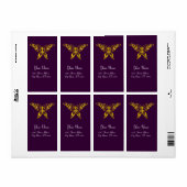 Étiquette HYPER BUTTERFLY Violet violet (Feuille entière)