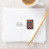 Étiquette Hypn0sis - Art fractal (En situation)