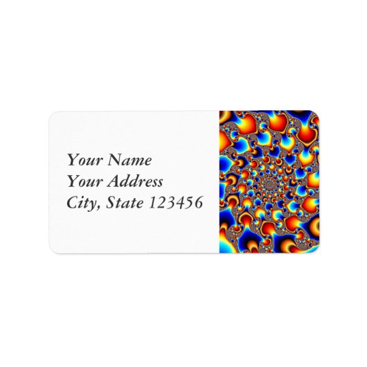 Étiquette Hypn0sis - Art fractal (Devant)