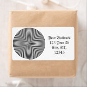 Étiquette Hypnose ronde Spirale Thunder_Cove (En situation)