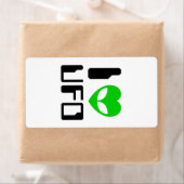 Étiquette I Alien Heart UFO (En situation)