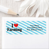Étiquette I Love Farming (En situation)