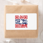 Étiquette I Love Laos (Khoy Huk Lao) Drapeau QR Code | Geek  (En situation)