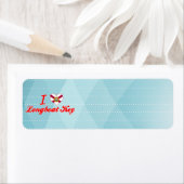 Étiquette I Love Longboat Key, Floride (En situation)