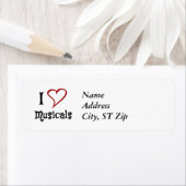 Étiquette I Love Musical (En situation)