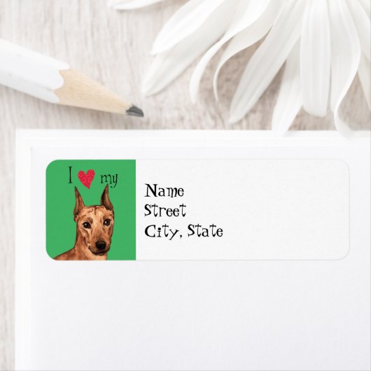 Étiquette I Love my German (En situation)