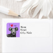 Étiquette I Love my pumi (En situation)