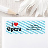 Étiquette I Love Opera (En situation)