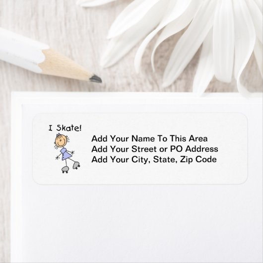 Étiquette I Patinage - Patinage à rouleaux pour filles (En situation)