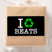Étiquette I Recycle Les Beats (En situation)