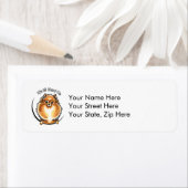 Étiquette IAAM Poméranien orange (En situation)