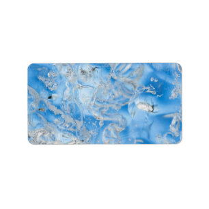 Étiquette Iceberg bleu cool