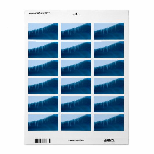 Étiquette Icicules (Feuille entière)