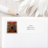 Étiquette Icône byzantine orthodoxe de la Pentecôte (En situation)