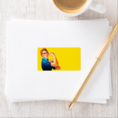 Étiquette Icône De Style Rétro De Rosie (En situation)