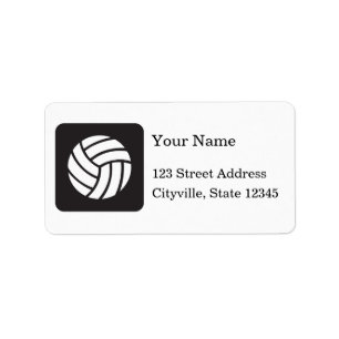 Étiquette Icône de volleyball