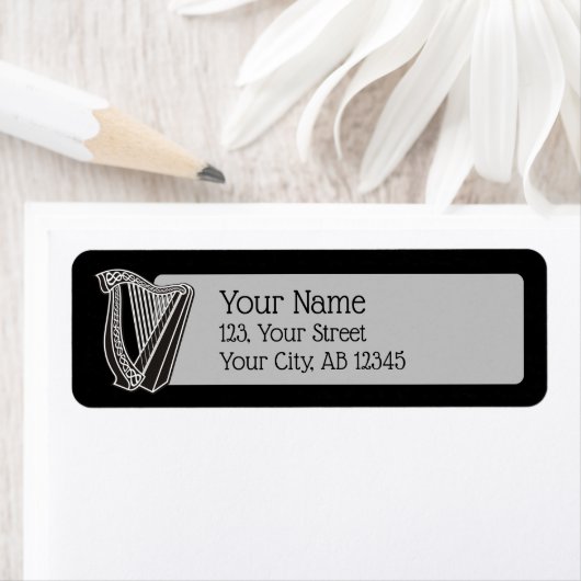 Étiquette Icône Harpe (En situation)