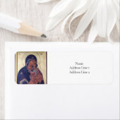 Étiquette Icône orthodoxe de la Théotokos et de l'Enfant Jés (En situation)