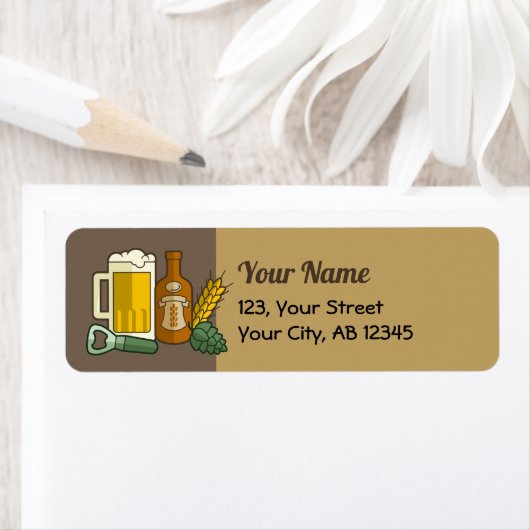 Étiquette Icônes de bière (En situation)