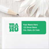 Étiquette Idaho (En situation)