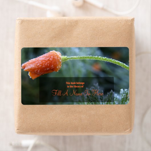 Étiquette Identification du carnet de feuilles de la Califor (En situation)