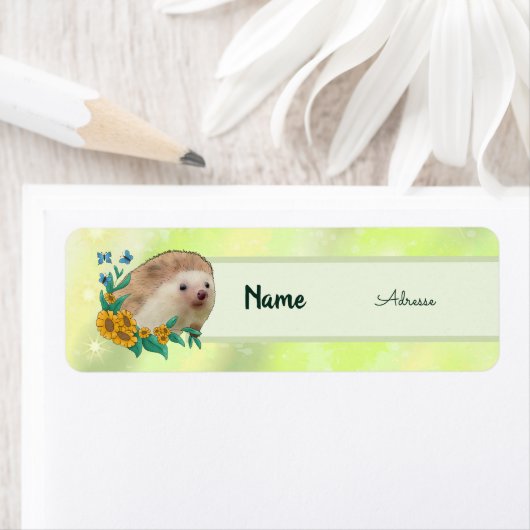 Étiquette Igel à fleurs (En situation)