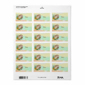 Étiquette Igel dans la fleur (Feuille entière)